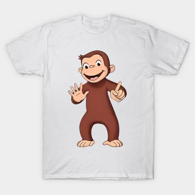 Curious George counting to 6 T-Shirt by EcoEssence